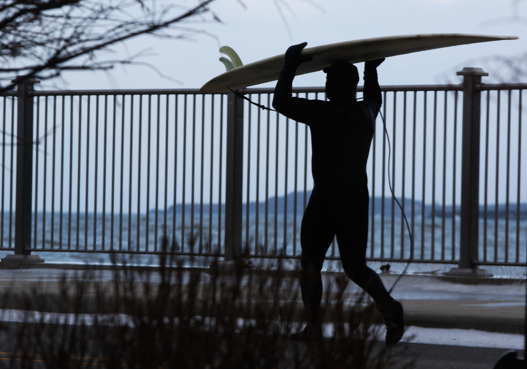 Surfing Lake Michigan